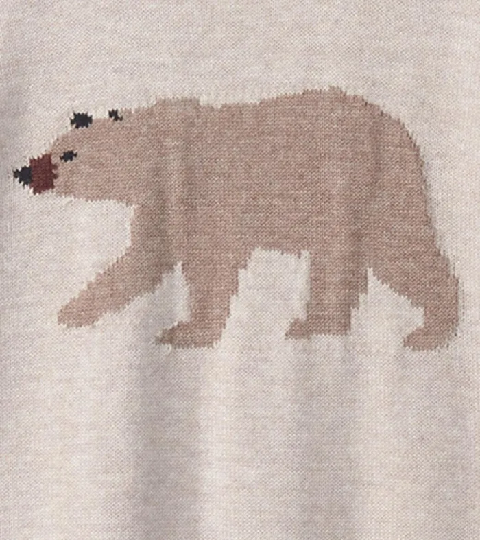 Baby Bear Cub Sweater Onesie Hatley