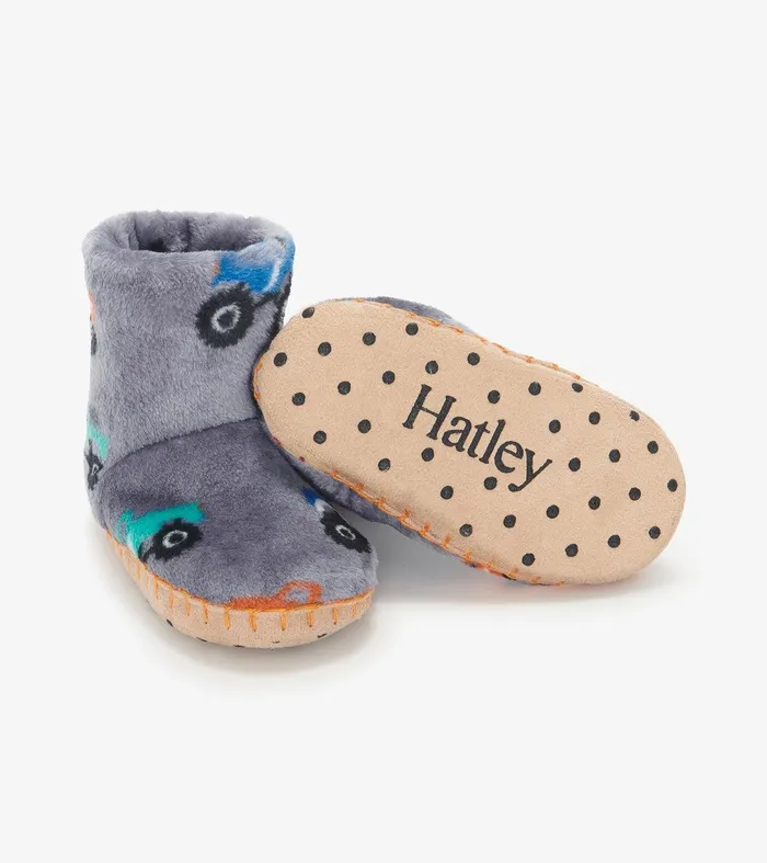 Baby Boys Monster Trucks Fleece Slippers Hatley