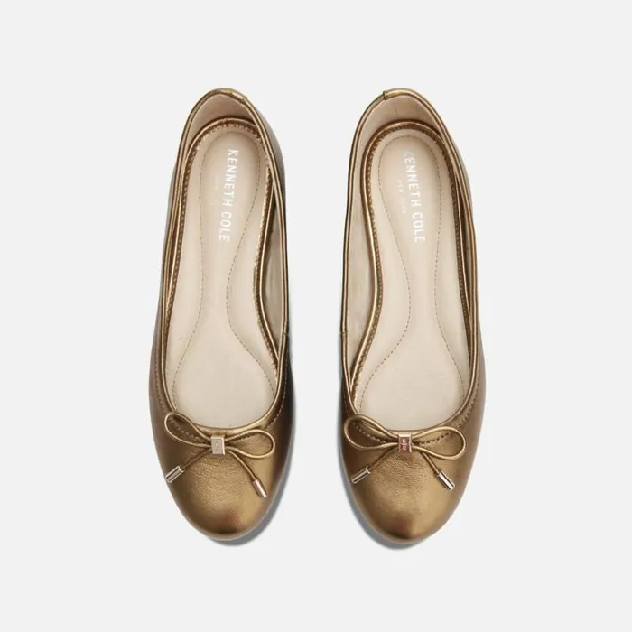 Balance Metallic Ballet Flat Caramel Women Kenneth Cole Flats