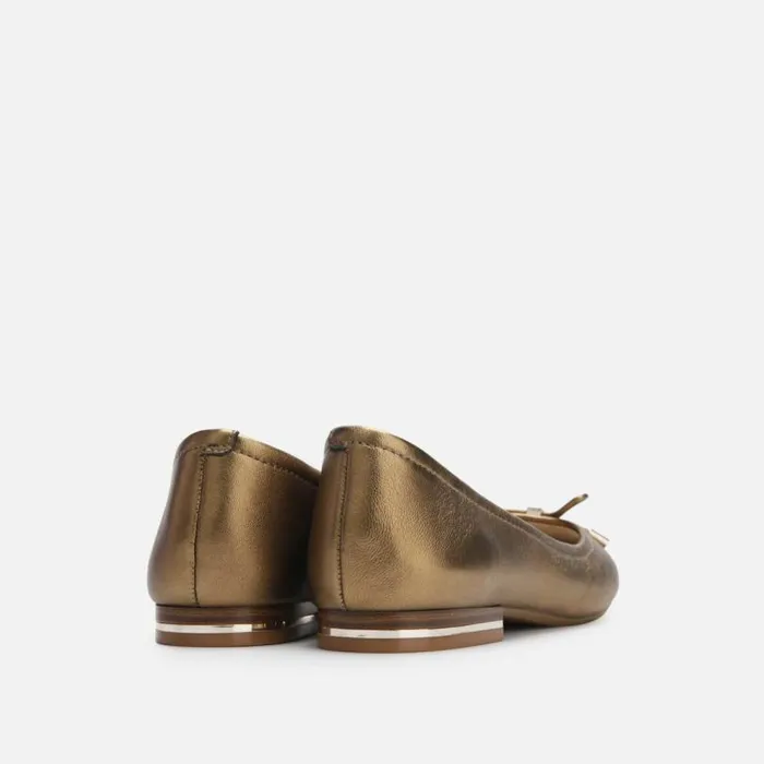 Balance Metallic Ballet Flat Caramel Women Kenneth Cole Flats