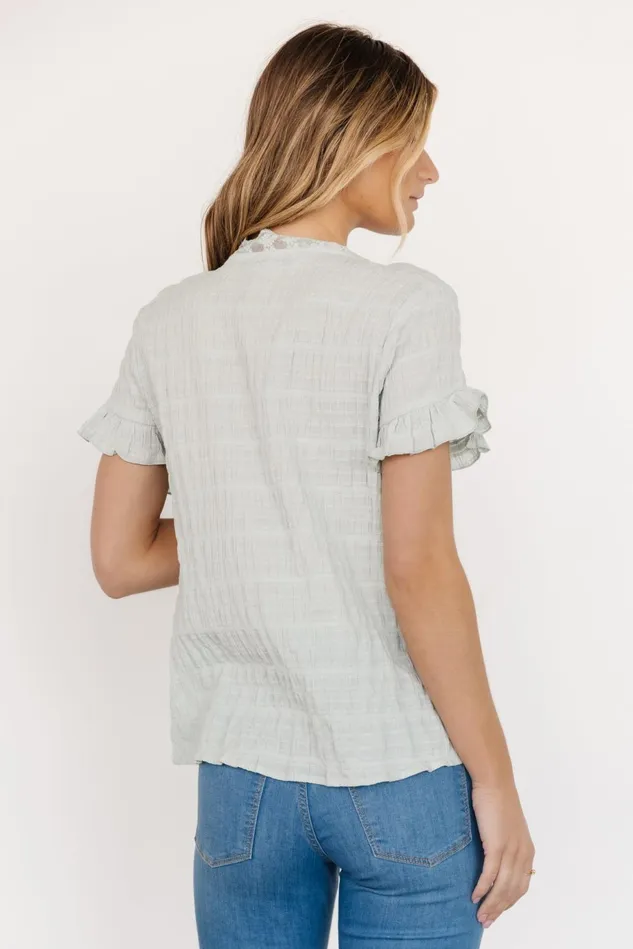Baltic Born Blouses Shirts Women Zara Lace Top Sage Baltic Born Blouses Shirts Women Zara Lace Top Sage