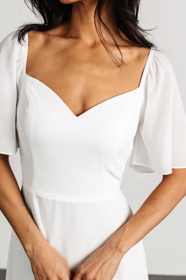 Baltic Born Bridal Women Colette Sweetheart Midi Dress White