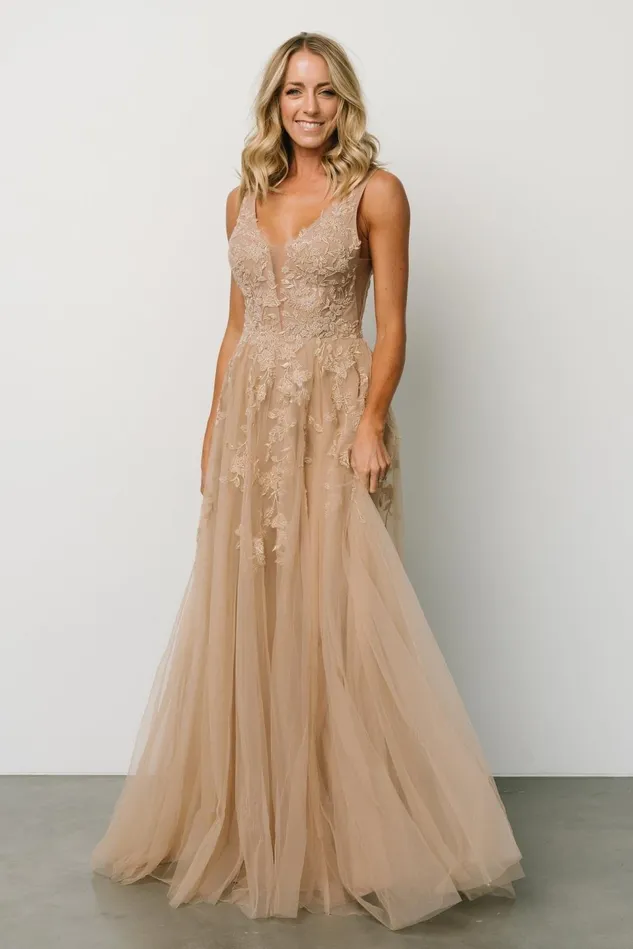 Baltic Born Bridal Women Forever Tulle Bridal Gown Nude