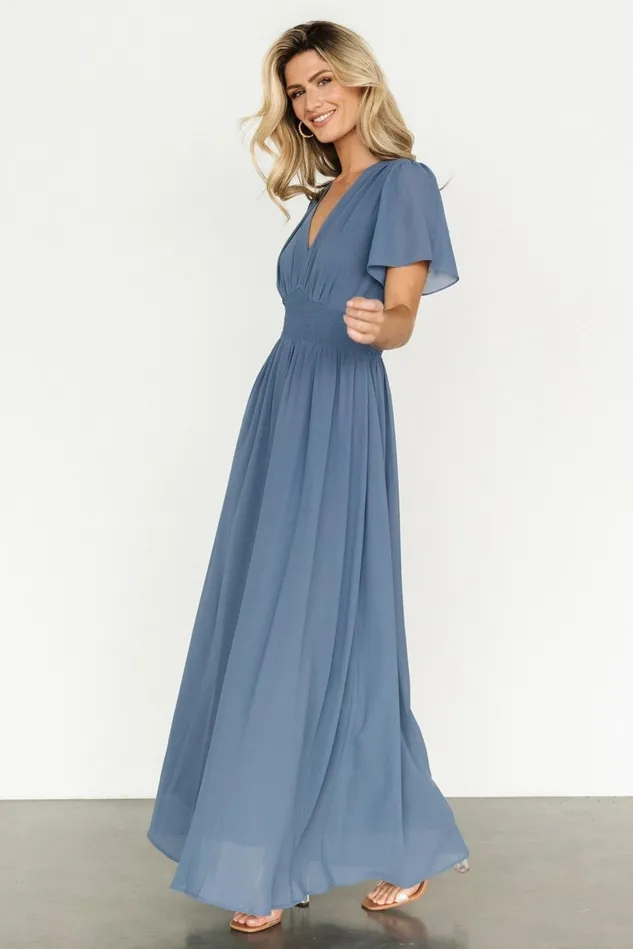 Baltic Born Bump Friendly Women Birdie Maxi Dress Whisper Blue Baltic Born Bump Friendly Women Birdie Maxi Dress Whisper Blue