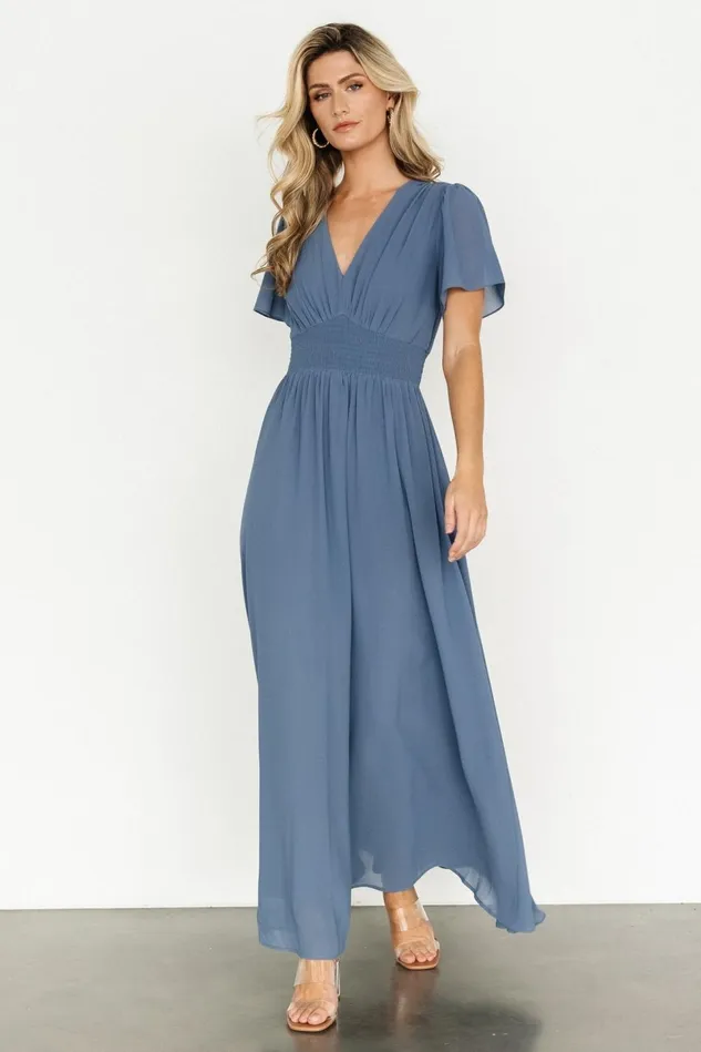 Baltic Born Bump Friendly Women Birdie Maxi Dress Whisper Blue Baltic Born Bump Friendly Women Birdie Maxi Dress Whisper Blue