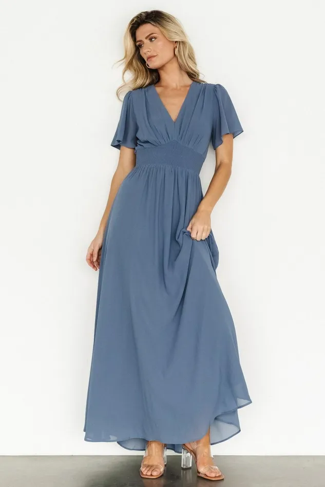 Baltic Born Bump Friendly Women Birdie Maxi Dress Whisper Blue Baltic Born Bump Friendly Women Birdie Maxi Dress Whisper Blue