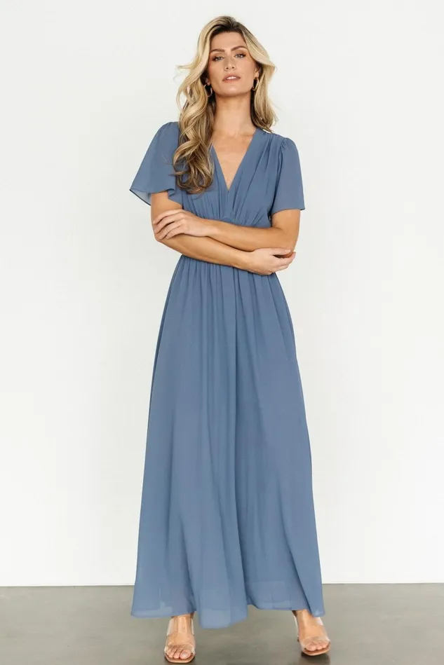 Baltic Born Bump Friendly Women Birdie Maxi Dress Whisper Blue Baltic Born Bump Friendly Women Birdie Maxi Dress Whisper Blue