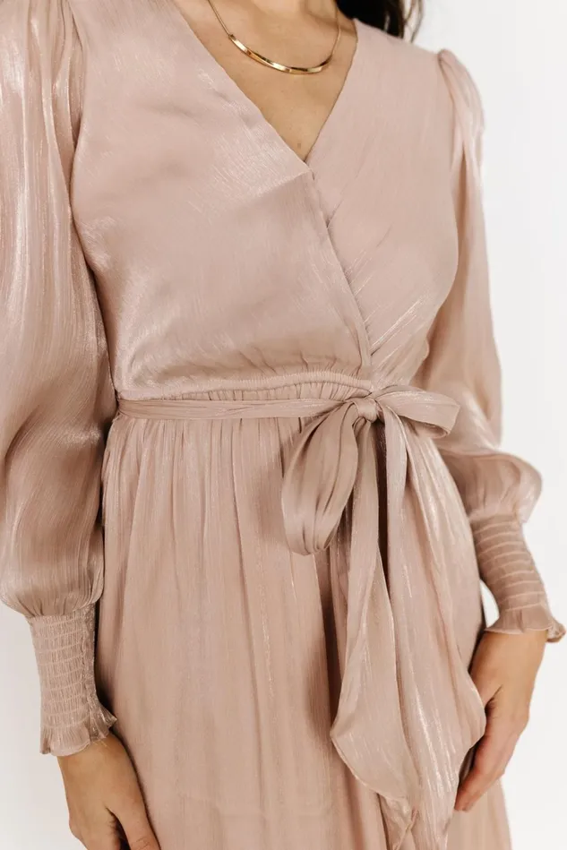 Baltic Born Bump Friendly Women Flynn Midi Dress Champagne Baltic Born Bump Friendly Women Flynn Midi Dress Champagne