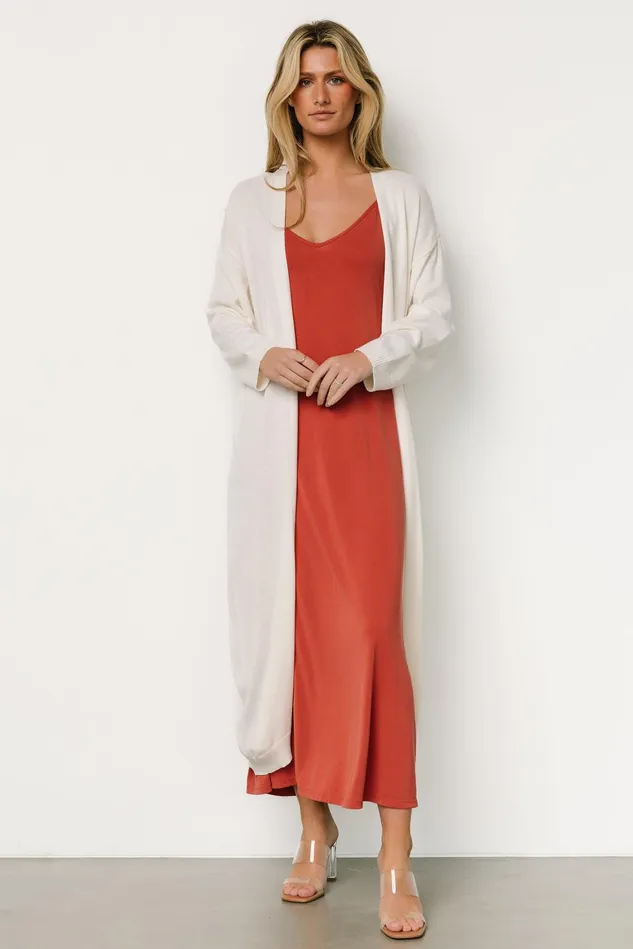 Baltic Born Cardigans Women Blanche Long Cardigan Ivory Baltic Born Cardigans Women Blanche Long Cardigan Ivory