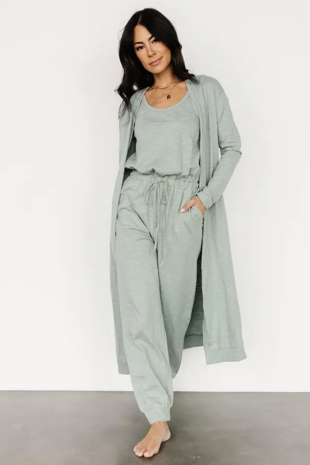 Baltic Born Cardigans Women Janae Jumpsuit Cardigan Set Sage