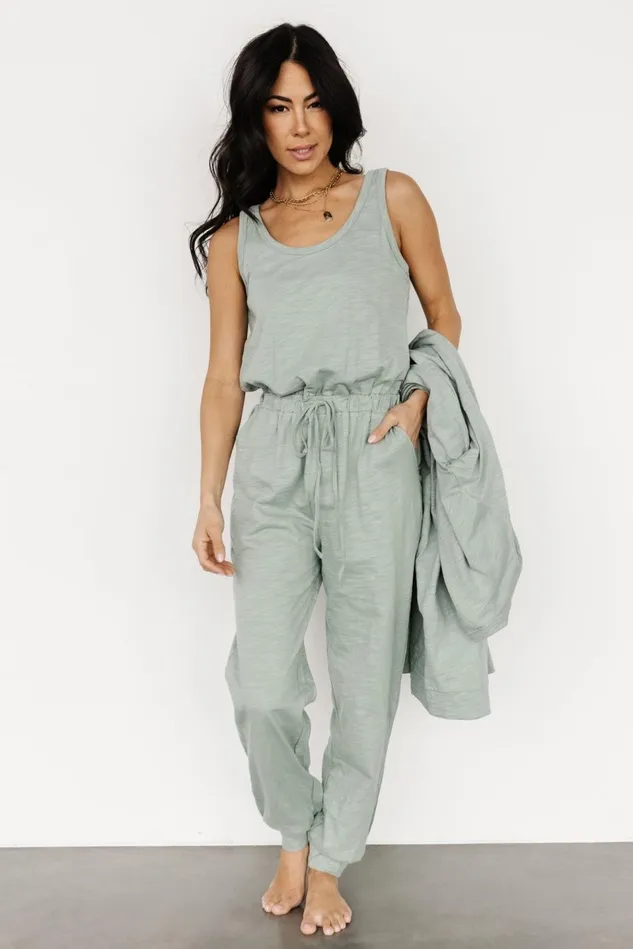Baltic Born Cardigans Women Janae Jumpsuit Cardigan Set Sage
