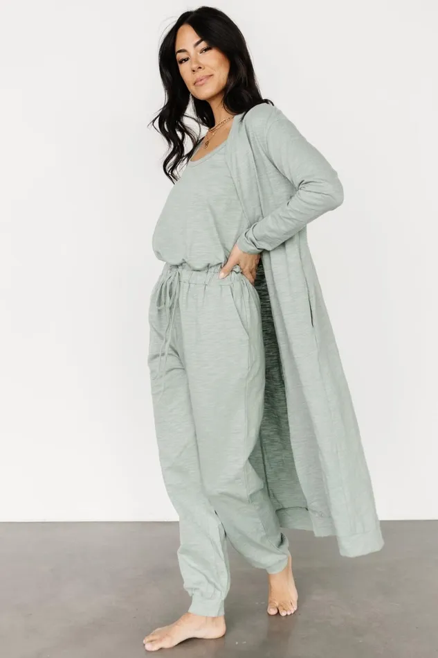 Baltic Born Cardigans Women Janae Jumpsuit Cardigan Set Sage