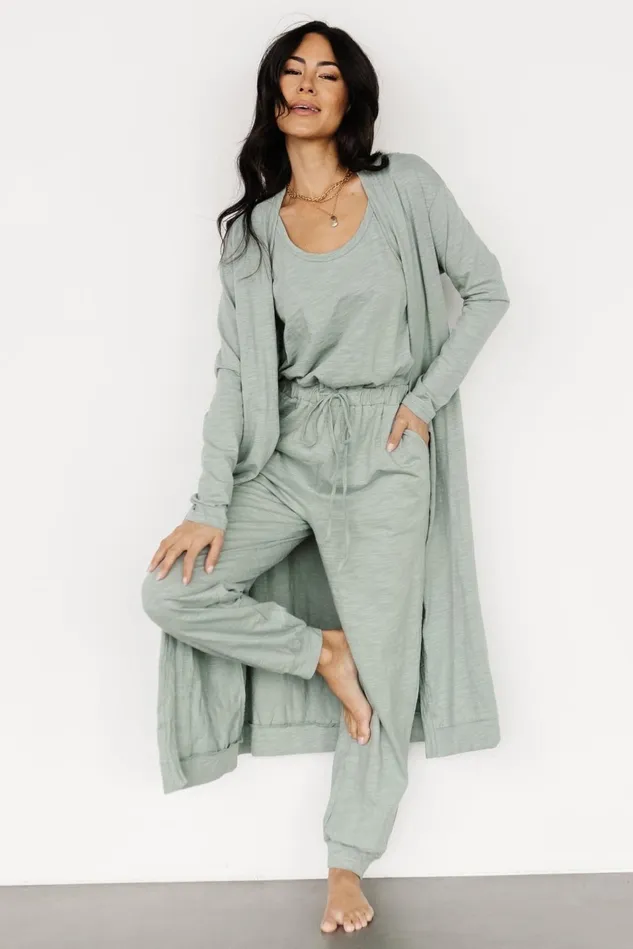 Baltic Born Cardigans Women Janae Jumpsuit Cardigan Set Sage