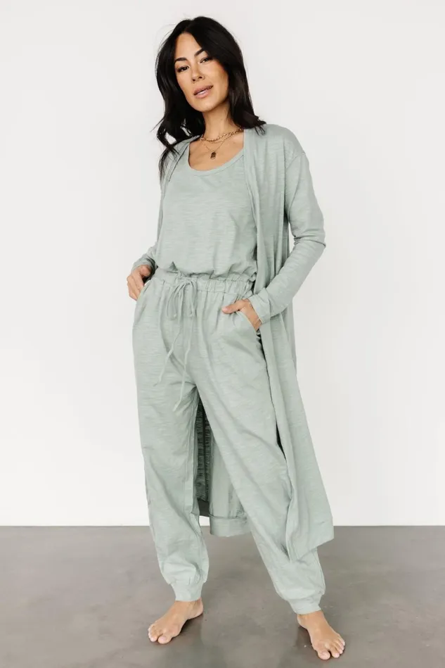 Baltic Born Cardigans Women Janae Jumpsuit Cardigan Set Sage