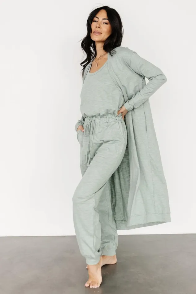 Baltic Born Cardigans Women Janae Jumpsuit Cardigan Set Sage