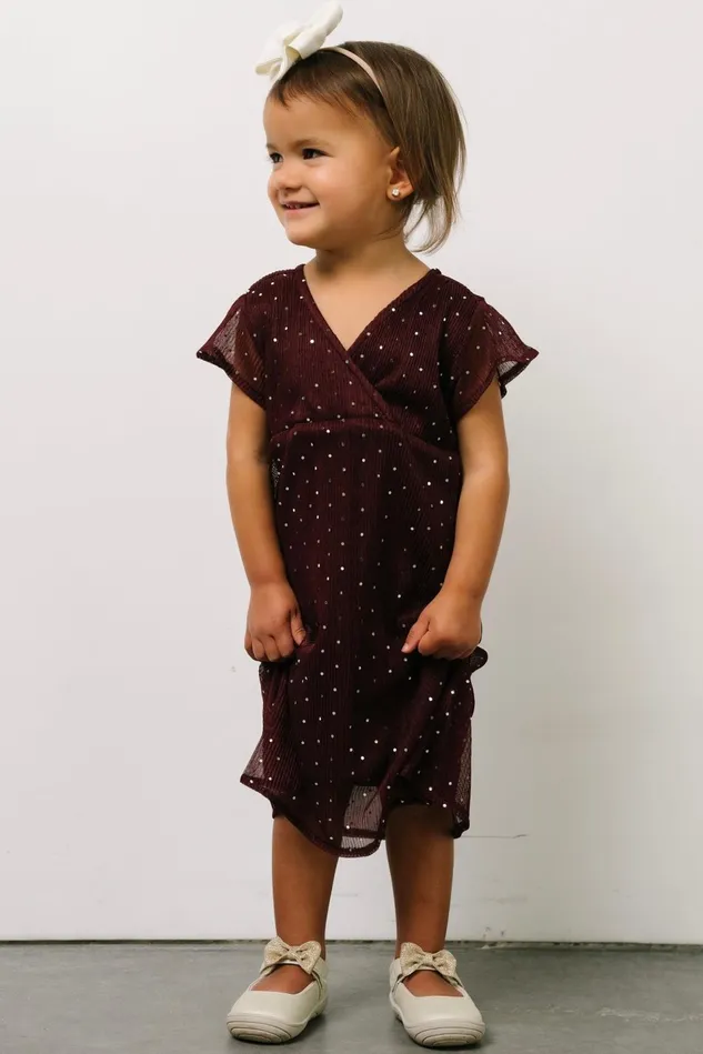 Baltic Born Flower Girl Women Toddler Grace Sparkle Gown Mulberry