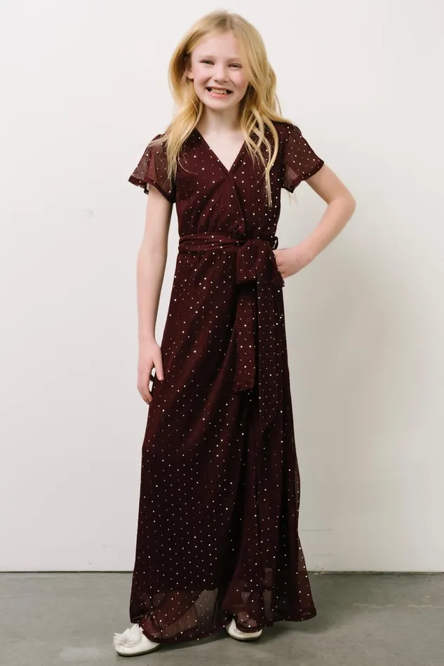 Baltic Born Flower Girl Women Youth Grace Sparkle Gown Mulberry