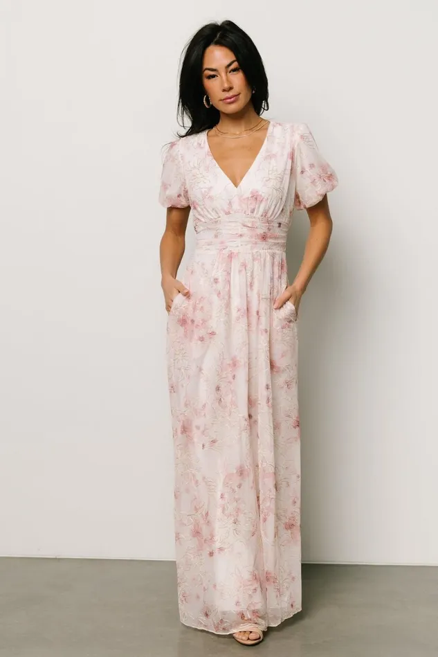 Baltic Born Maxi Dresses Women Ardley Maxi Dress Mauve Floral