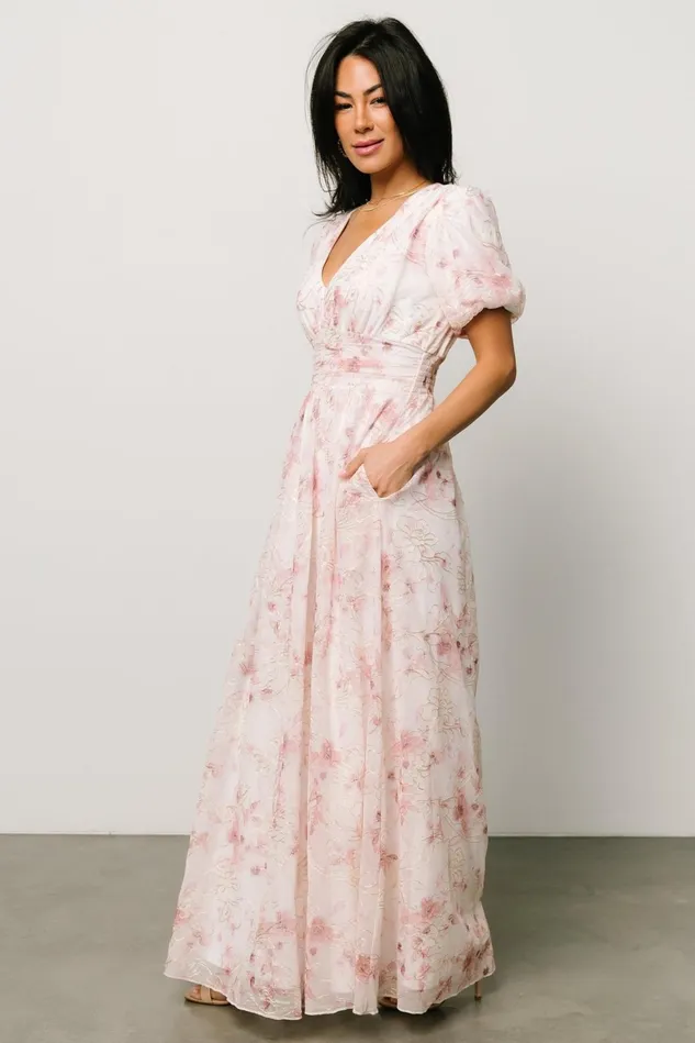 Baltic Born Maxi Dresses Women Ardley Maxi Dress Mauve Floral Baltic Born Maxi Dresses Women Ardley Maxi Dress Mauve Floral