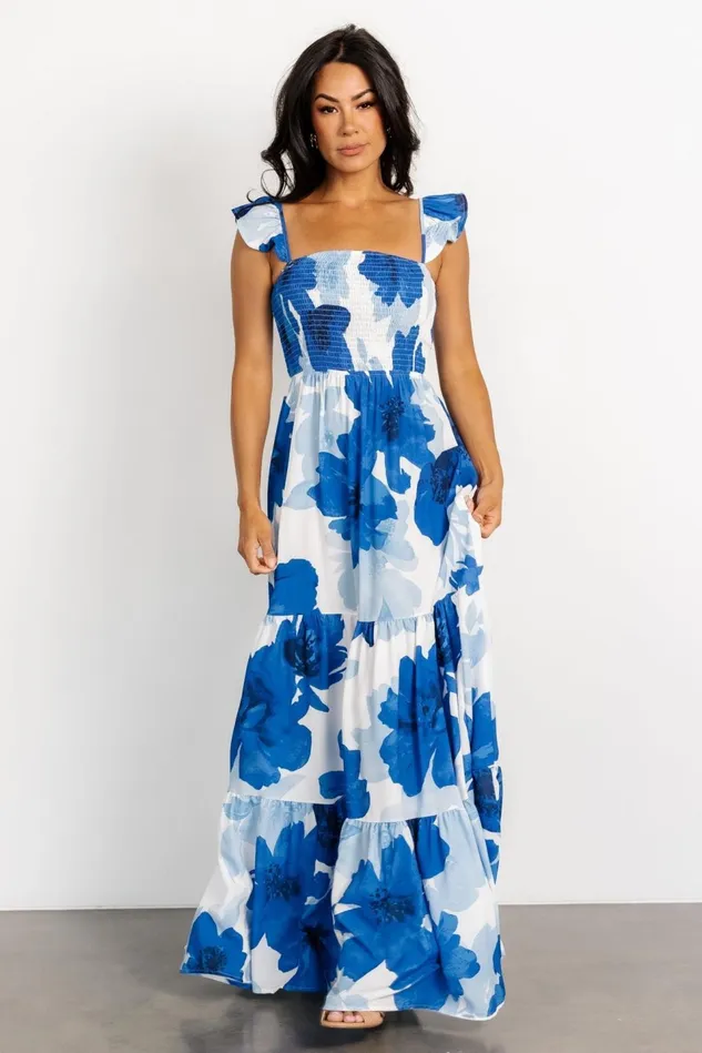 Baltic Born Maxi Dresses Women Mikaela Maxi Dress Blue Floral Baltic Born Maxi Dresses Women Mikaela Maxi Dress Blue Floral