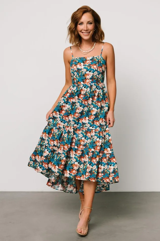 Baltic Born Maxi Dresses Women Shari Tank Maxi Dress Deep Blue Floral Baltic Born Maxi Dresses Women Shari Tank Maxi Dress Deep Blue Floral