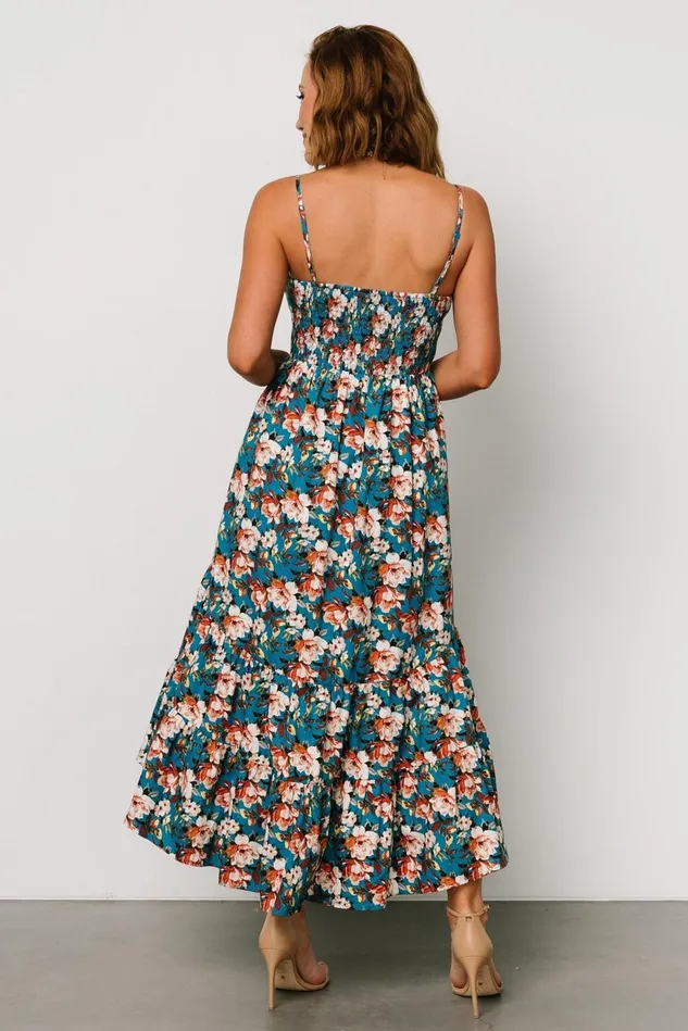 Baltic Born Maxi Dresses Women Shari Tank Maxi Dress Deep Blue Floral Baltic Born Maxi Dresses Women Shari Tank Maxi Dress Deep Blue Floral