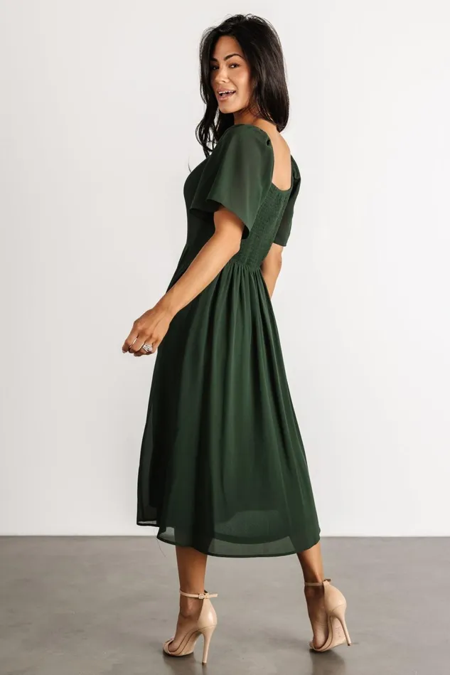 Baltic Born Midi Dresses Women Colette Sweetheart Midi Dress Evergreen Baltic Born Midi Dresses Women Colette Sweetheart Midi Dress Evergreen