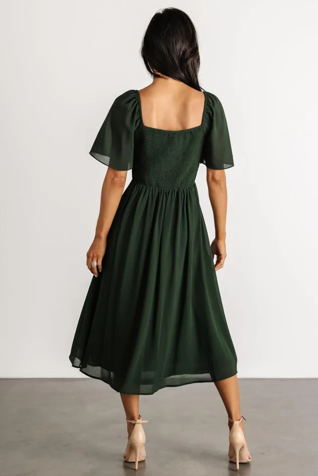 Baltic Born Midi Dresses Women Colette Sweetheart Midi Dress Evergreen Baltic Born Midi Dresses Women Colette Sweetheart Midi Dress Evergreen