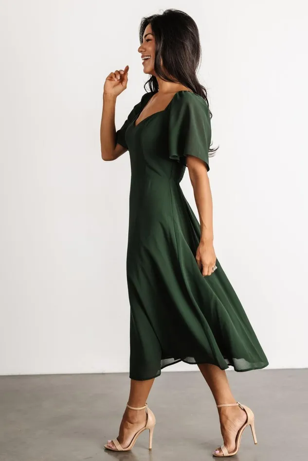Baltic Born Midi Dresses Women Colette Sweetheart Midi Dress Evergreen Baltic Born Midi Dresses Women Colette Sweetheart Midi Dress Evergreen
