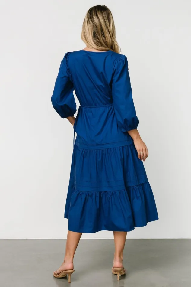 Baltic Born Midi Dresses Women Santa Fe Poplin Midi Dress Cobalt Baltic Born Midi Dresses Women Santa Fe Poplin Midi Dress Cobalt