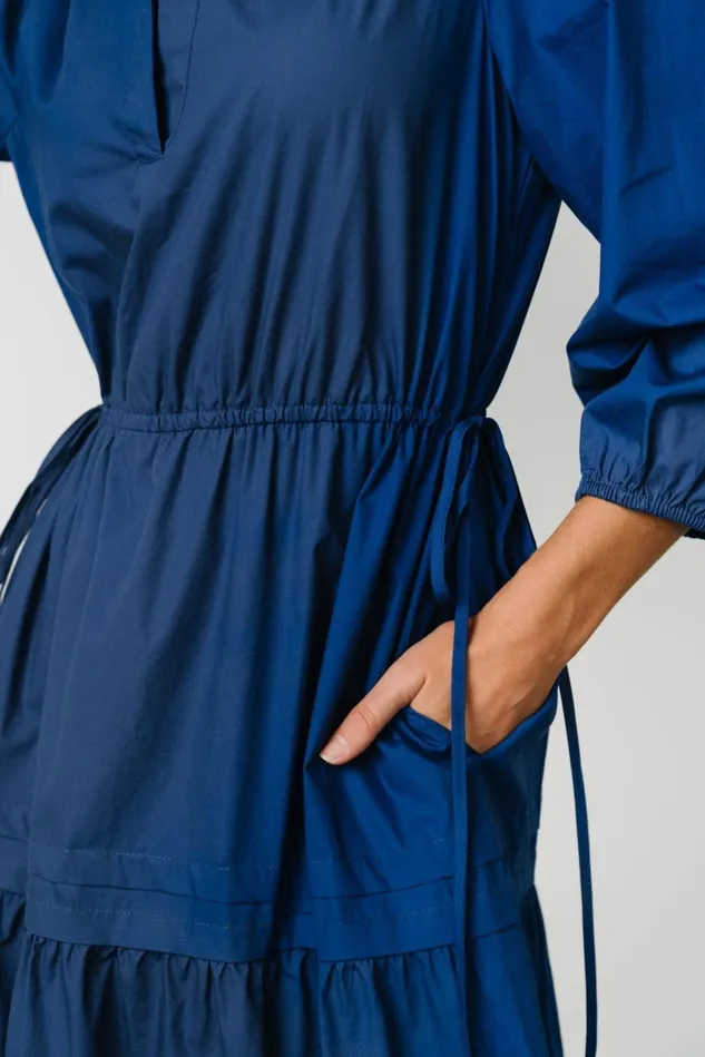 Baltic Born Midi Dresses Women Santa Fe Poplin Midi Dress Cobalt Baltic Born Midi Dresses Women Santa Fe Poplin Midi Dress Cobalt