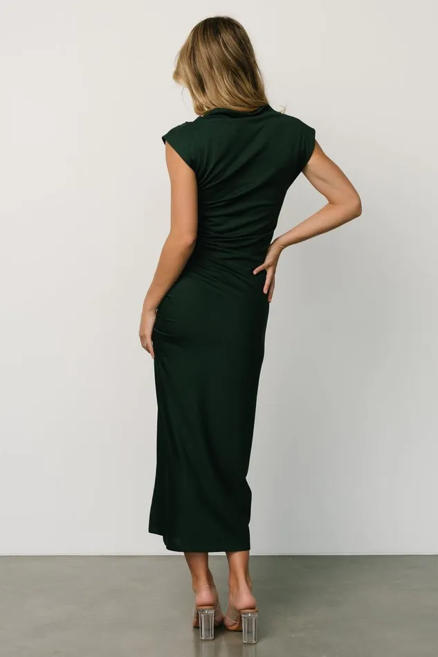 Baltic Born Midi Dresses Women Sasha Ruched Maxi Dress Green Baltic Born Midi Dresses Women Sasha Ruched Maxi Dress Green