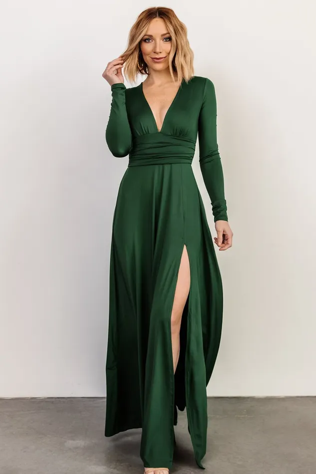 Baltic Born Mother Of The Bride Women Arianna Maxi Dress Hunter Green