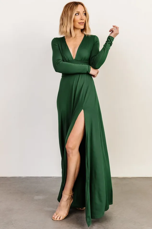 Baltic Born Mother Of The Bride Women Arianna Maxi Dress Hunter Green