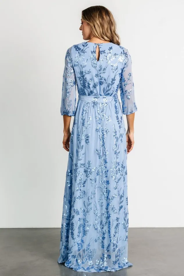 Baltic Born Mother Of The Bride Women Destiny Sequin Maxi Dress Blue Baltic Born Mother Of The Bride Women Destiny Sequin Maxi Dress Blue