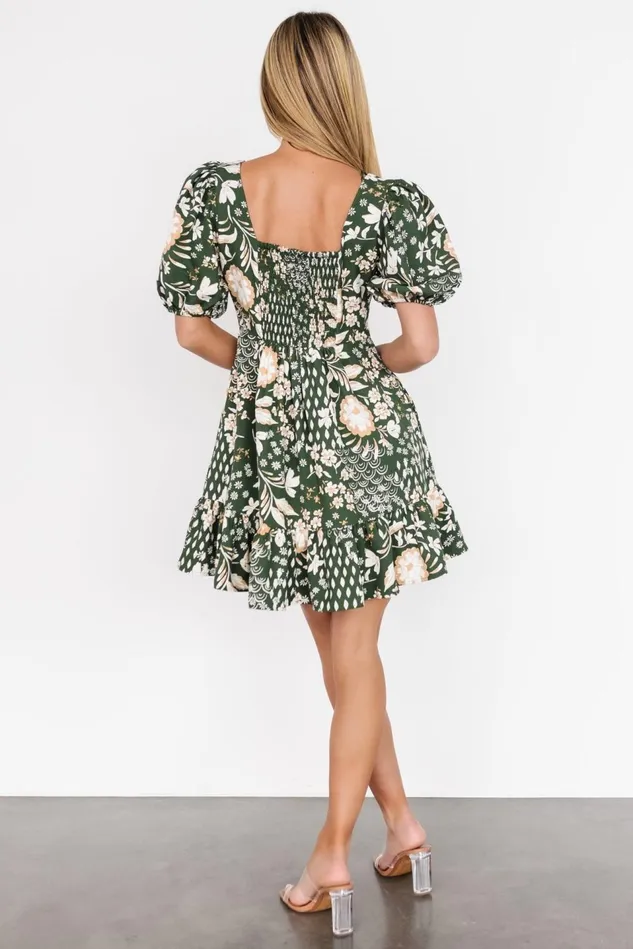 Baltic Born Short Dresses Women Clea Sweetheart Mini Dress Olive Multi Baltic Born Short Dresses Women Clea Sweetheart Mini Dress Olive Multi