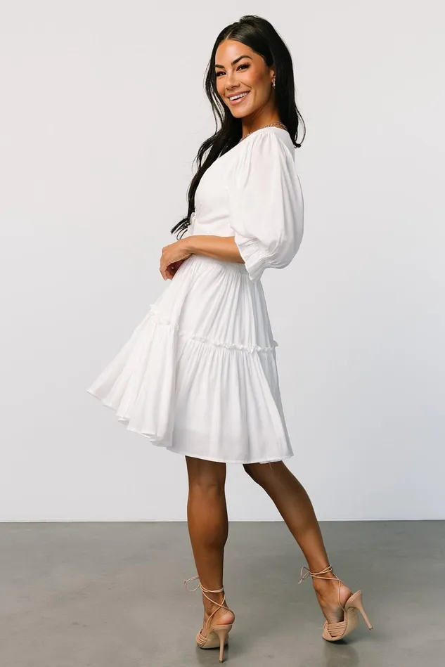 Baltic Born Short Dresses Women Gisela Short Dress Off White Baltic Born Short Dresses Women Gisela Short Dress Off White