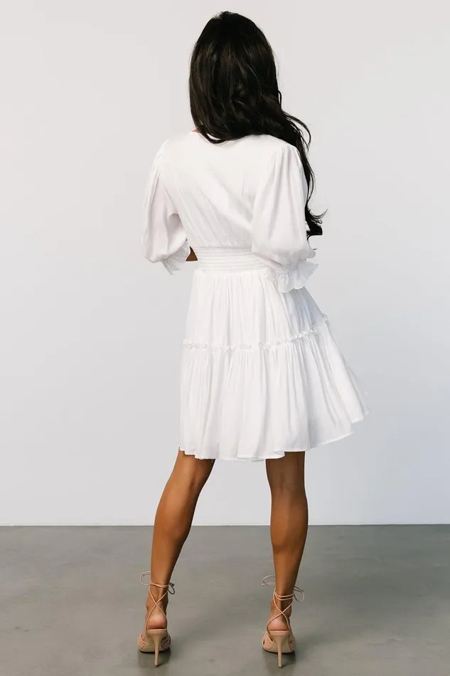 Baltic Born Short Dresses Women Gisela Short Dress Off White Baltic Born Short Dresses Women Gisela Short Dress Off White