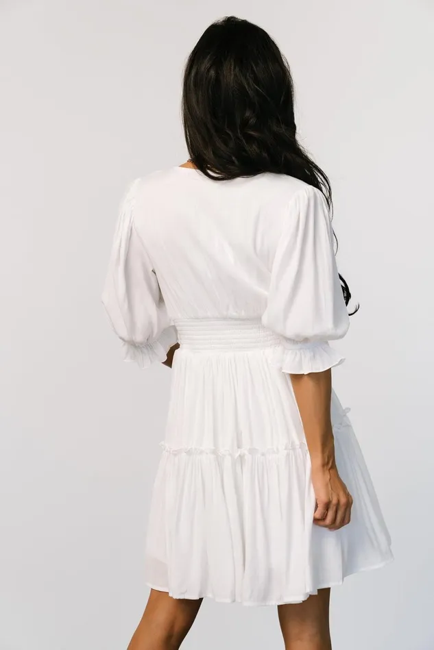 Baltic Born Short Dresses Women Gisela Short Dress Off White Baltic Born Short Dresses Women Gisela Short Dress Off White