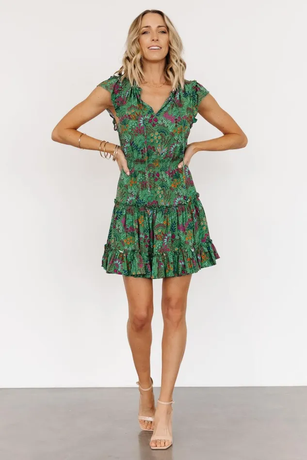 Baltic Born Short Dresses Women Rio Short Dress Green Multi