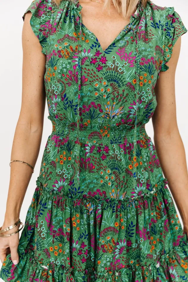 Baltic Born Short Dresses Women Rio Short Dress Green Multi Baltic Born Short Dresses Women Rio Short Dress Green Multi