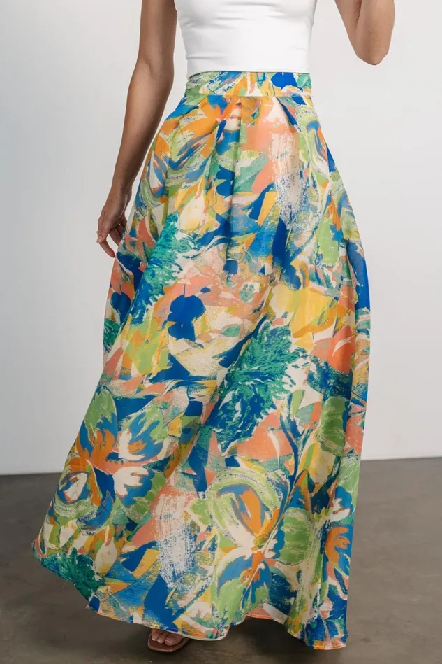 Baltic Born Skirts Women Cayman Maxi Skirt Blue Multi Baltic Born Skirts Women Cayman Maxi Skirt Blue Multi