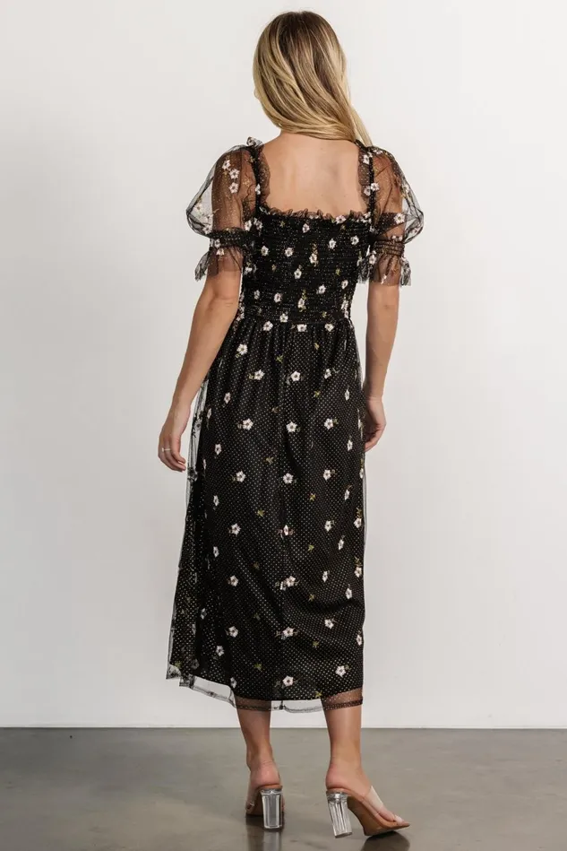 Baltic Born Tulle Styles Women Emilia Embroidered Dress Black Baltic Born Tulle Styles Women Emilia Embroidered Dress Black