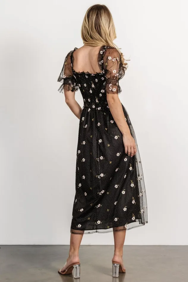Baltic Born Tulle Styles Women Emilia Embroidered Dress Black Baltic Born Tulle Styles Women Emilia Embroidered Dress Black