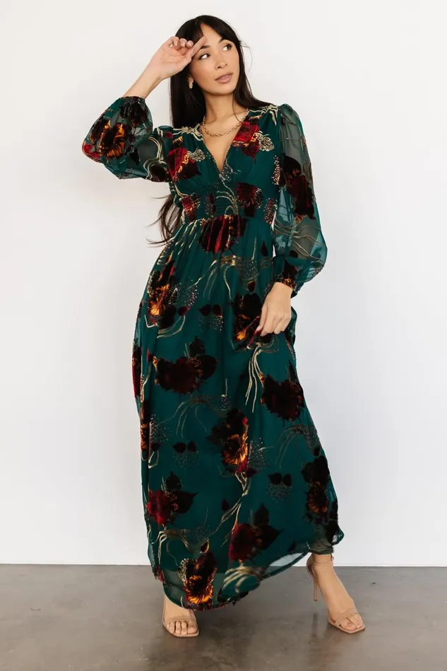 Baltic Born Wedding Guest Women Mikla Maxi Dress Jade Multi
