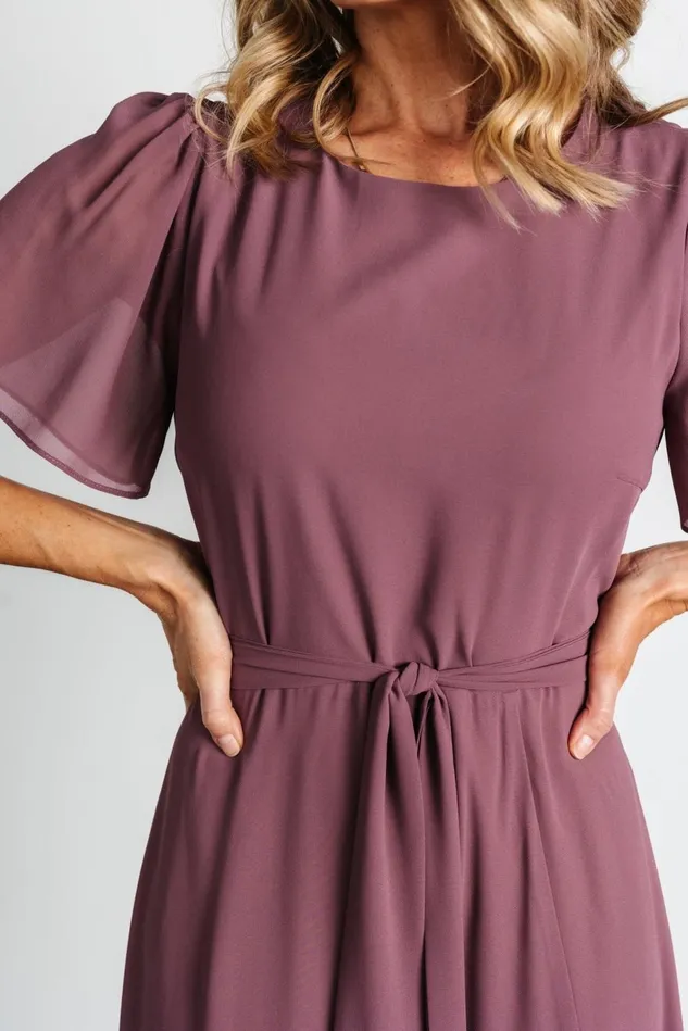 Baltic Born Wedding Guest Women Naomi Short Sleeve Maxi Dress Vintage Plum Baltic Born Wedding Guest Women Naomi Short Sleeve Maxi Dress Vintage Plum