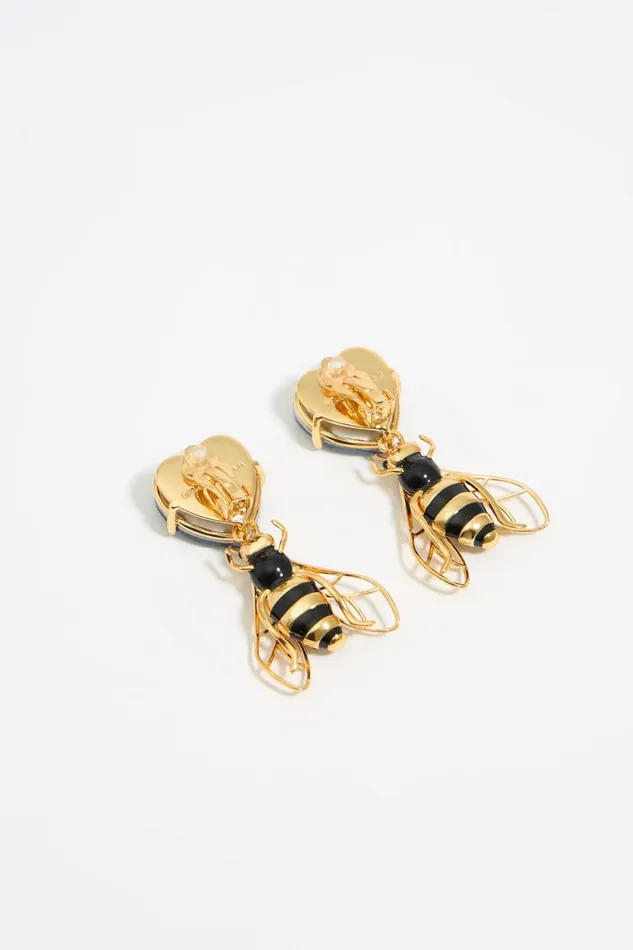 Bee Crystals Earrings Black Women Bimba Y Lola Jewelry Bee Crystals Earrings Black Women Bimba Y Lola Jewelry