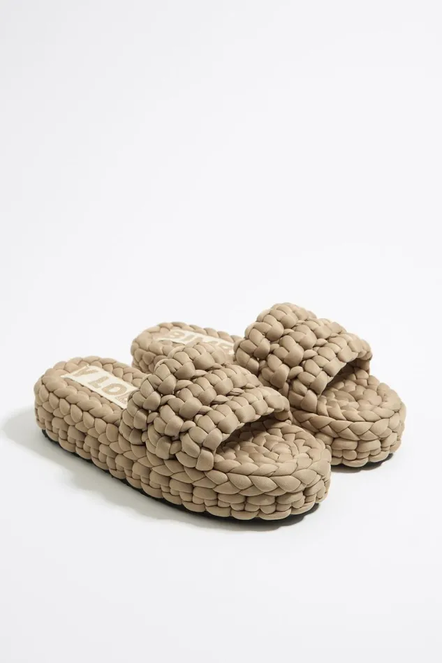 Beige Plaited Flat Sandal Beige Women Bimba Y Lola Sandals Beige Plaited Flat Sandal Beige Women Bimba Y Lola Sandals