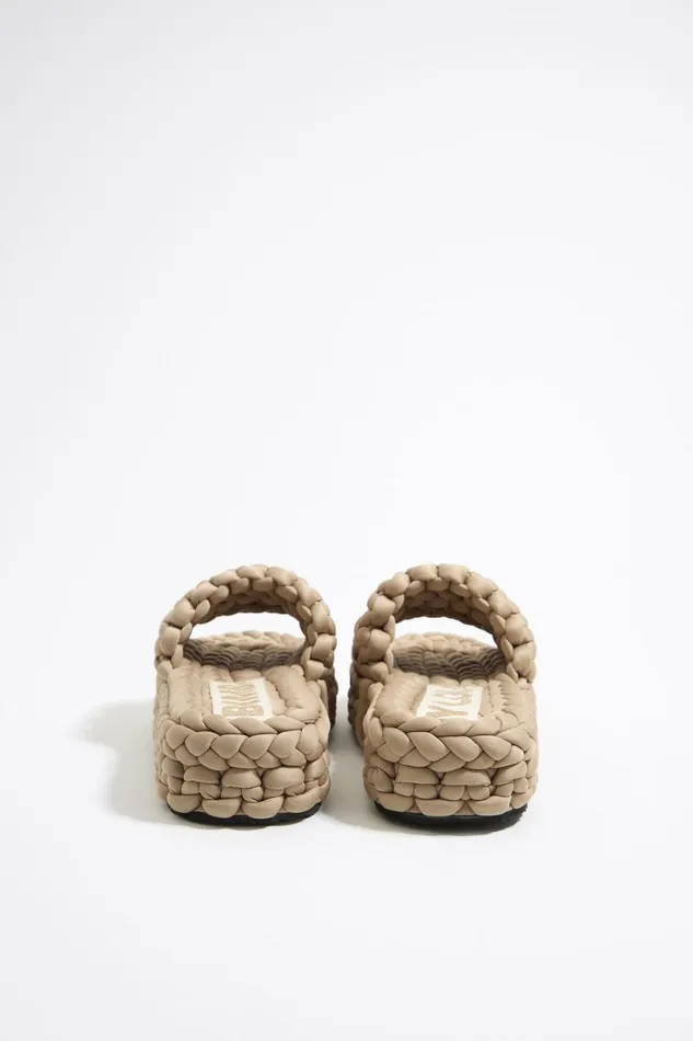 Beige Plaited Flat Sandal Beige Women Bimba Y Lola Sandals Beige Plaited Flat Sandal Beige Women Bimba Y Lola Sandals