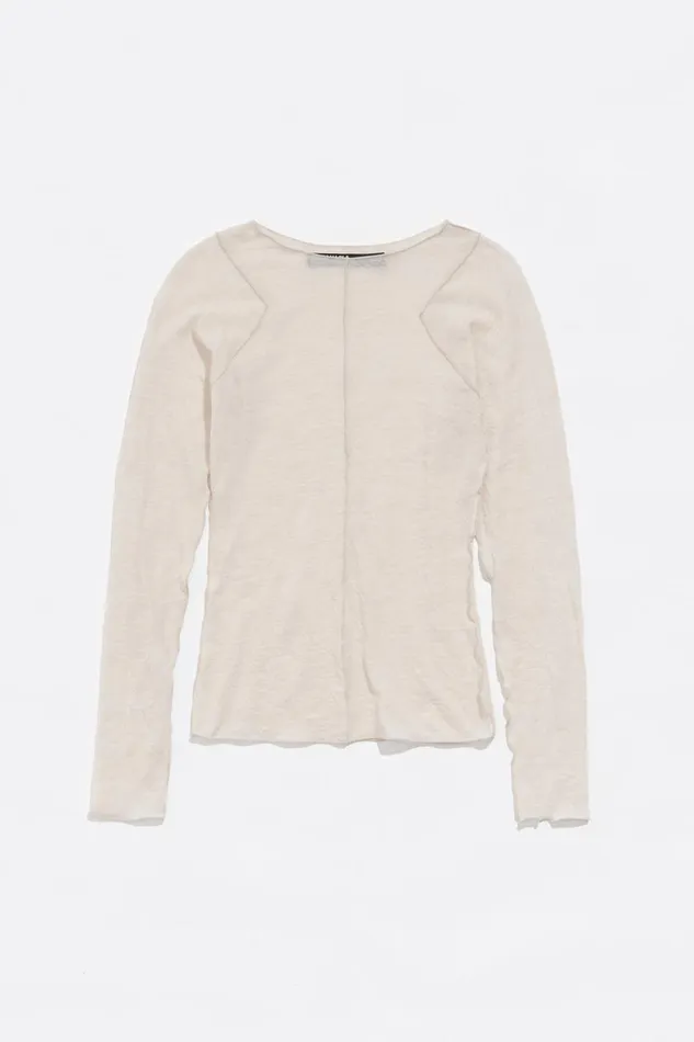 Beige Wool Fitted Tshirt Beige Women Bimba Y Lola TShirts Beige Wool Fitted Tshirt Beige Women Bimba Y Lola TShirts